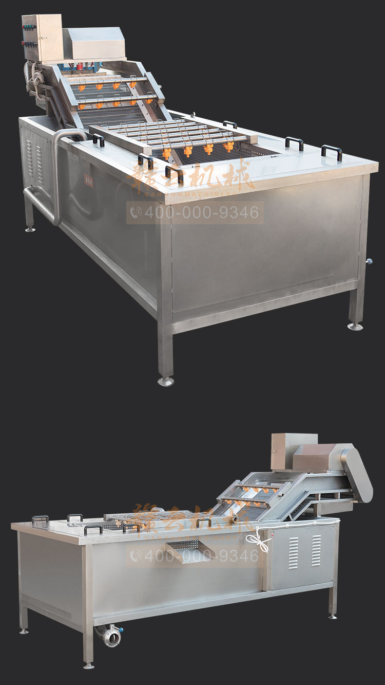 商用全自動(dòng)氣泡清洗機(jī) 果蔬凈菜加工設(shè)備流水線(圖9)