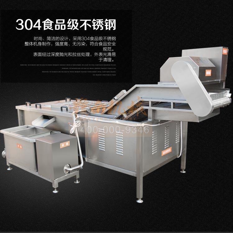 商用全自動(dòng)氣泡清洗機(jī) 果蔬凈菜加工設(shè)備流水線(圖11)